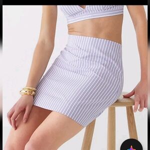J Crew NWT $148 Marie Marot X J.Crew Mini Skirt in Thomas Mason Cotton  Sz 4